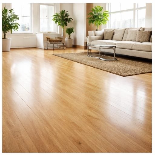 Living room with clean hardwood floors